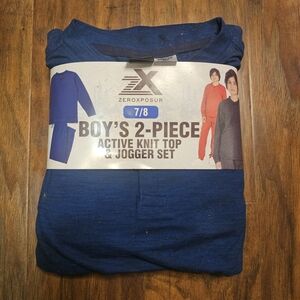 ZeroXposur Boys' Navy Active Knit Top & Jogger Set
